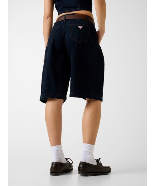 GUESS JEANS Pleated Bermuda デニムパンツ ショートパンツ ショーツ