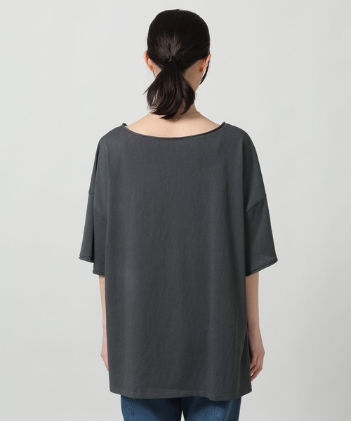 LAKOLE（ラコレ）の「スラブアソートロゴT / 671506（Tシャツ/カットソー・レディース・杢グレー/チャコール/イエロー・FREE）」の19枚目の写真