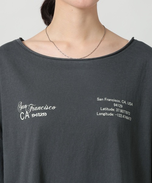 LAKOLE（ラコレ）の「スラブアソートロゴT / 671506（Tシャツ/カットソー・レディース・杢グレー/チャコール/イエロー・FREE）」の20枚目の写真