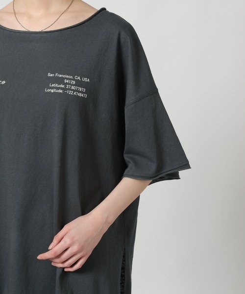 LAKOLE（ラコレ）の「スラブアソートロゴT / 671506（Tシャツ/カットソー・レディース・杢グレー/チャコール/イエロー・FREE）」の21枚目の写真