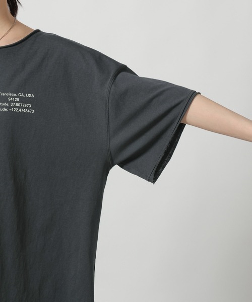 LAKOLE（ラコレ）の「スラブアソートロゴT / 671506（Tシャツ/カットソー・レディース・杢グレー/チャコール/イエロー・FREE）」の22枚目の写真