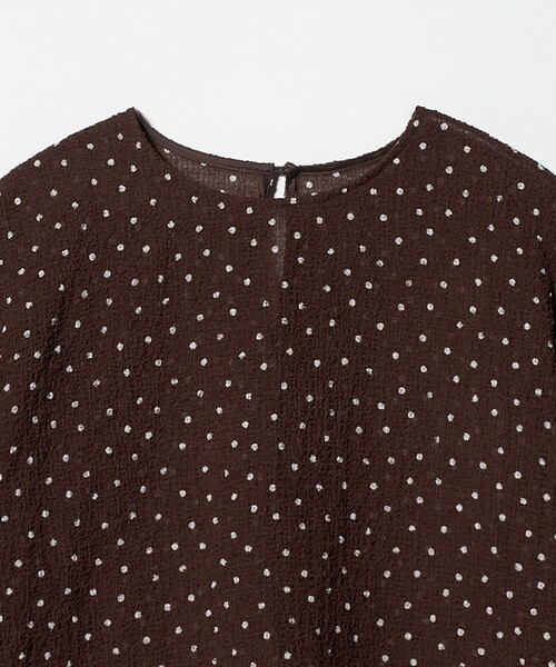 BEAUTY&YOUTH UNITED ARROWS（ビューティーアンドユースユナイテッドアローズ）の「ポリエステル ドット シアー ブラウス ウォッシャブル（シャツ/ブラウス・レディース・ダークブラウン/ブラック/オフホワイト・FREE）」の12枚目の写真