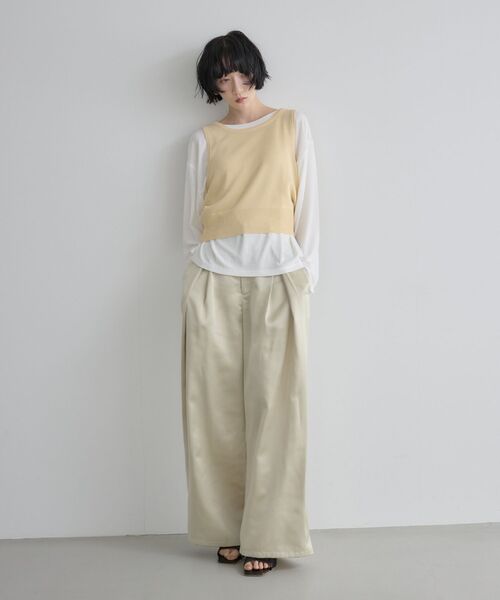 kivi(キヴィ)の「シアーオーバーT(Tシャツ/カットソー・レディース・ライトグリーン/ブラック/オフホワイト・FREE)」の17枚目の写真