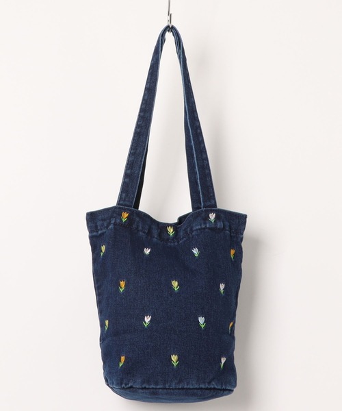 ammy.(エイミードット)の「【 ammy. / エイミードット 】 ミニ フラワー 刺繍 デニム トートバッグ(トートバッグ・レディース・ブラック/ライトブルー/ブルー/ブルー系その他/ブルー系その他2・FREE)」の15枚目の写真