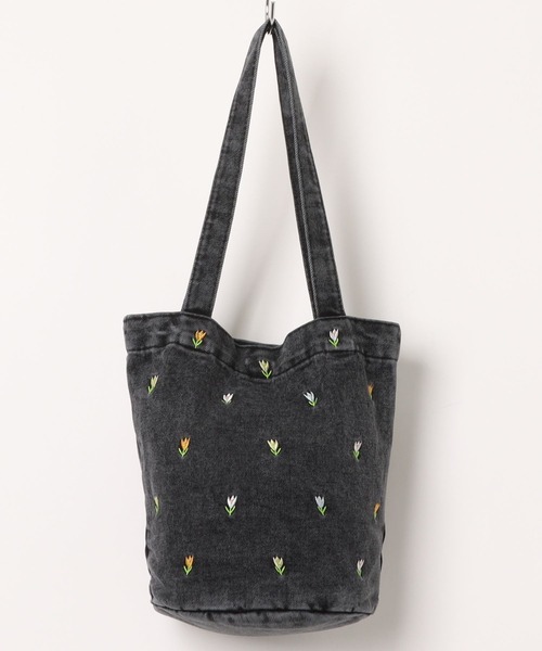 ammy.(エイミードット)の「【 ammy. / エイミードット 】 ミニ フラワー 刺繍 デニム トートバッグ(トートバッグ・レディース・ブラック/ライトブルー/ブルー/ブルー系その他/ブルー系その他2・FREE)」の13枚目の写真