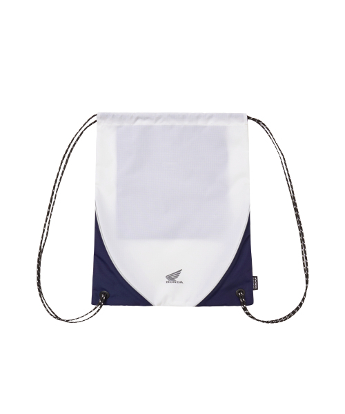 PHYPS MOTORCYCLE(フィップスモーターサイクル)の「Nylon Color Block Drawstring Bag White(バックパック/リュック・レディース・その他・FREE)」の1枚目の写真
