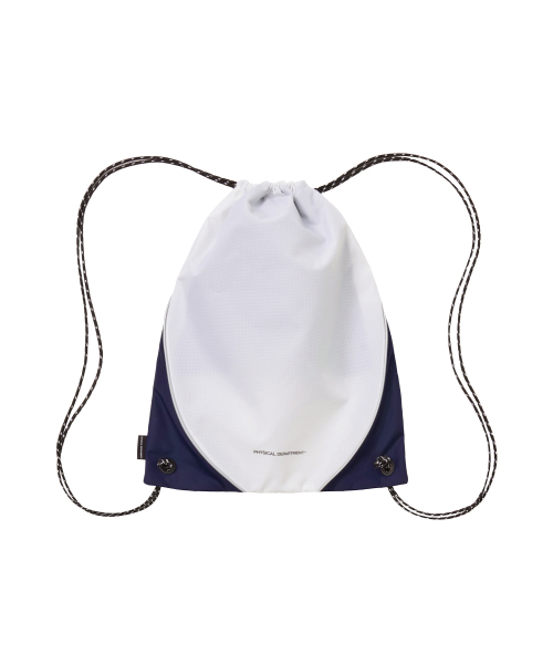 PHYPS MOTORCYCLE(フィップスモーターサイクル)の「Nylon Color Block Drawstring Bag White(バックパック/リュック・レディース・その他・FREE)」の4枚目の写真