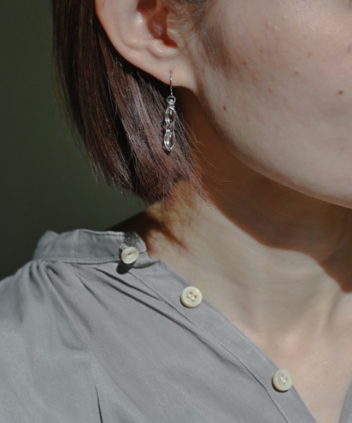 HARIO Lampwork Factory(ハリオランプワークファクトリー)の「ピアス ジェロ(ピアス(両耳用)・レディース・クリア・FREE)」の8枚目の写真