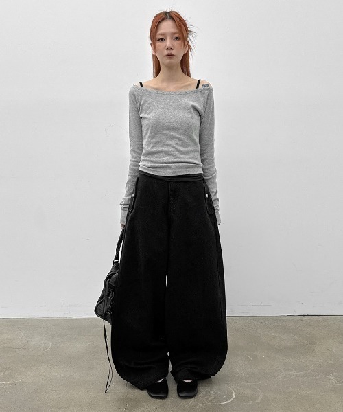 BLACKUP（ブラックアップ）の「[MADE] ピーコックバルーンコットンパンツ（その他パンツ・レディース・ブラック・SMALL/MEDIUM）」の10枚目の写真