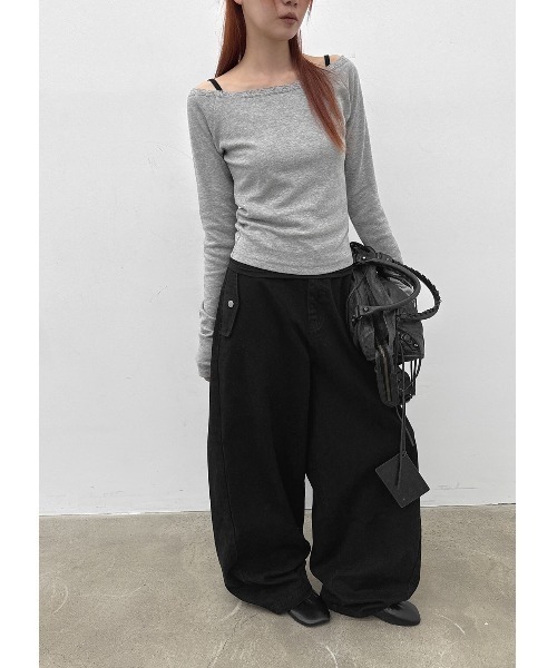 BLACKUP（ブラックアップ）の「[MADE] ピーコックバルーンコットンパンツ（その他パンツ・レディース・ブラック・SMALL/MEDIUM）」の9枚目の写真