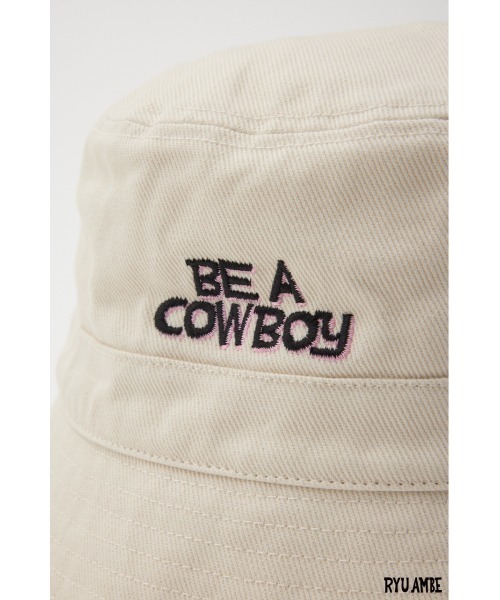 RODEO CROWNS WIDE BOWL(ロデオクラウンズワイドボウル)の「(ryu ambe) バケットハット(ハット・レディース・オフホワイト/ブルー/ブラック・FREE)」の19枚目の写真