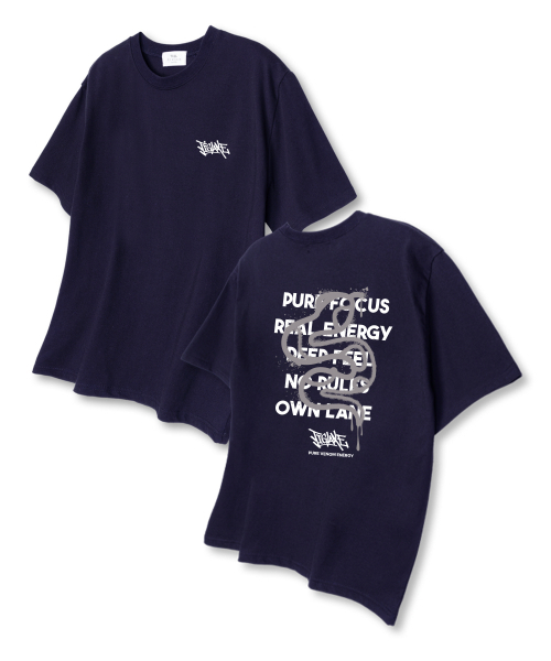 TI.GLAKE(ティーグレイク)の「スネークリフ オーバーサイズ 半袖Tシャツ ネイビー(Tシャツ/カットソー・メンズ・その他・LARGE/X-LARGE/XX-LARGE)」の1枚目の写真