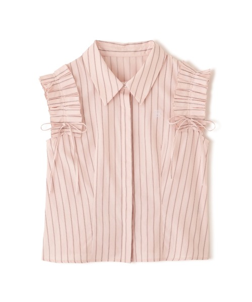 JILL by JILL STUART（ジルバイジルスチュアート）の「ショルダーフリルブラウス（シャツ/ブラウス・レディース・ピンク系その他/ホワイト/ブルー系その他・FREE）」の11枚目の写真