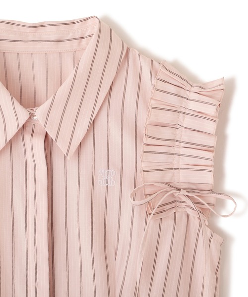 JILL by JILL STUART（ジルバイジルスチュアート）の「ショルダーフリルブラウス（シャツ/ブラウス・レディース・ピンク系その他/ホワイト/ブルー系その他・FREE）」の14枚目の写真