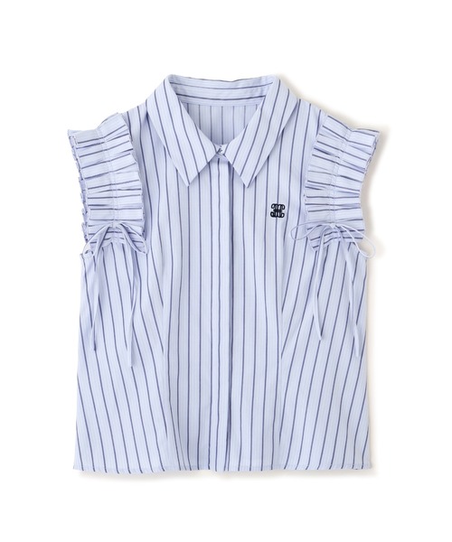 JILL by JILL STUART（ジルバイジルスチュアート）の「ショルダーフリルブラウス（シャツ/ブラウス・レディース・ピンク系その他/ホワイト/ブルー系その他・FREE）」の7枚目の写真