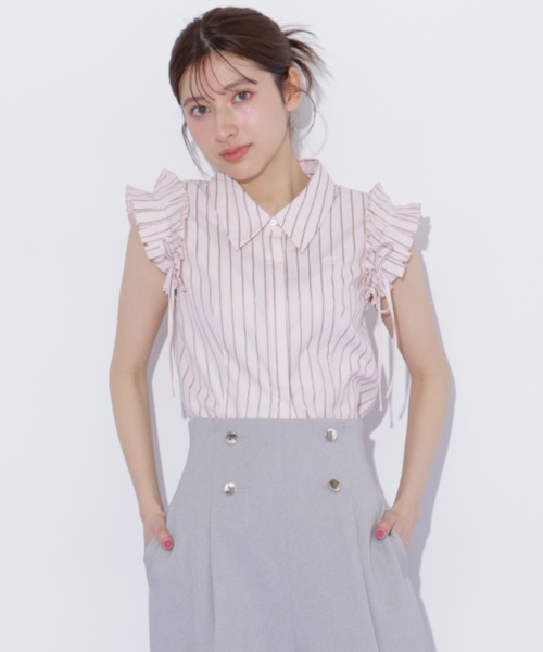 JILL by JILL STUART（ジルバイジルスチュアート）の「ショルダーフリルブラウス（シャツ/ブラウス・レディース・ピンク系その他/ホワイト/ブルー系その他・FREE）」の20枚目の写真