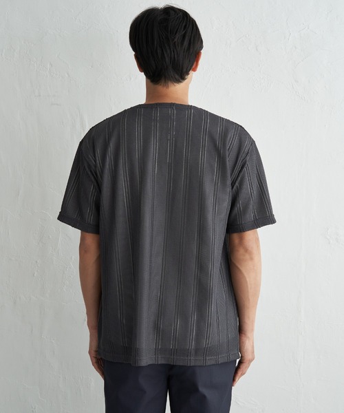 ikka(イッカ)の「【接触冷感/吸水速乾】ラッセルカーディガン冷感インナーセット【2点セット】(カーディガン/ボレロ・メンズ・グレー/ベージュ/ネイビー・XL/L/M/S)」の16枚目の写真