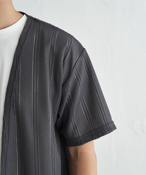 ikka(イッカ)の「【接触冷感/吸水速乾】ラッセルカーディガン冷感インナーセット【2点セット】(カーディガン/ボレロ・メンズ・グレー/ベージュ/ネイビー・XL/L/M/S)」の19枚目の写真