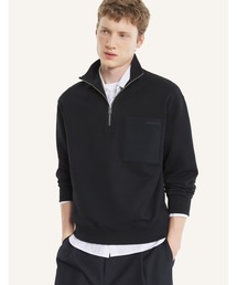 Maison Kitsune | HALF-ZIP NYLON POCKET SWEATSHIRT(スウェット)