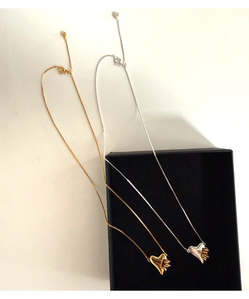 Q（キュー）の「【Lapuis】CoilHeartネックレス（ネックレス・レディース・マルチ/ゴールド・ONE SIZE）」の9枚目の写真