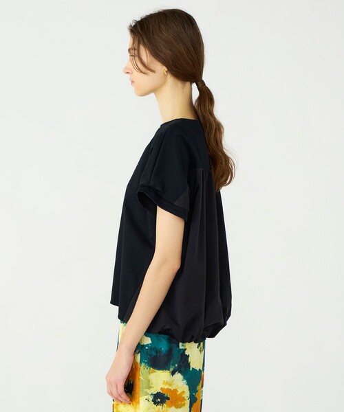 BALLSEY(ボールジィ)の「スムースポンチ コンビプルオーバー(Tシャツ/カットソー・レディース・ホワイト/ブラック/ブルー・S)」の11枚目の写真