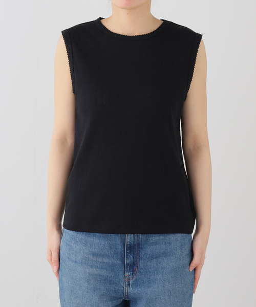 JOURNAL STANDARD（ジャーナルスタンダード）の「アイレットテレコプルオーバー（Tシャツ/カットソー・レディース・ブラック/ホワイト・FREE）」の9枚目の写真