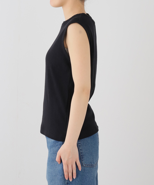 JOURNAL STANDARD（ジャーナルスタンダード）の「アイレットテレコプルオーバー（Tシャツ/カットソー・レディース・ブラック/ホワイト・FREE）」の10枚目の写真