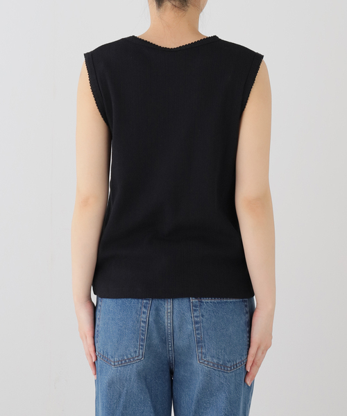 JOURNAL STANDARD（ジャーナルスタンダード）の「アイレットテレコプルオーバー（Tシャツ/カットソー・レディース・ブラック/ホワイト・FREE）」の11枚目の写真