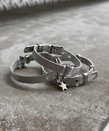 XU（エックスユー）の「【Never mind the XU】silver star belt bracelet / 【ネバーマインド ザ エックスユー】シルバースターベルトブレスレット（ブレスレット）」