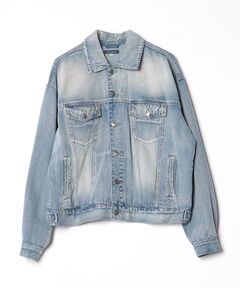 別注【LEVI'S】COLLARLESS XL TRUCKER：デニムジャケット（デニム