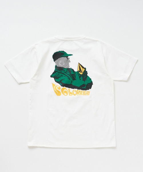 VOLCOM(ボルコム)の「VOLCOM メンズ SPIRITUAL STONE SS RASH TEE サーフTシャツ 【2026年夏モデル】(Tシャツ/カットソー・メンズ・ホワイト/ブラック/カーキ/ライトグリーン・SMALL/MEDIUM/LARGE/X-LARGE)」の1枚目の写真