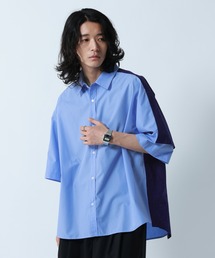 RAGEBLUE | Switch Pattern Design Over Size Shirts/切り替えデザイン/オーバーサイズシャツ(シャツ/ブラウス)