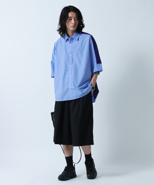 RAGEBLUE(レイジブルー)の「Switch Pattern Design Over Size Shirts/切り替えデザイン/オーバーサイズシャツ(シャツ/ブラウス・メンズ・ブルー系その他/ホワイト系その他・MEDIUM/LARGE)」の14枚目の写真