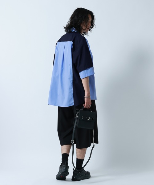 RAGEBLUE(レイジブルー)の「Switch Pattern Design Over Size Shirts/切り替えデザイン/オーバーサイズシャツ(シャツ/ブラウス・メンズ・ブルー系その他/ホワイト系その他・MEDIUM/LARGE)」の17枚目の写真