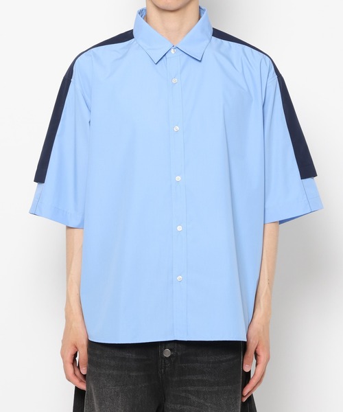 RAGEBLUE(レイジブルー)の「Switch Pattern Design Over Size Shirts/切り替えデザイン/オーバーサイズシャツ(シャツ/ブラウス・メンズ・ブルー系その他/ホワイト系その他・MEDIUM/LARGE)」の22枚目の写真