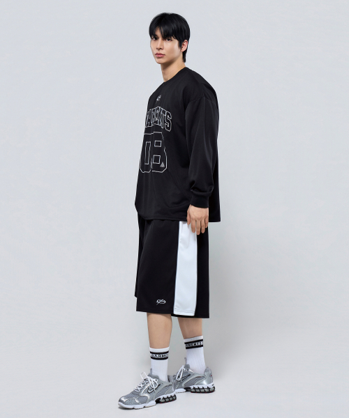 PHYSICAL GARMENTS（フィジカルガーメンツ）の「P2610 クールメッシュオーバーサイズロングスリーブ [ブラック]（Tシャツ/カットソー・メンズ・ブラック・1/2）」の10枚目の写真