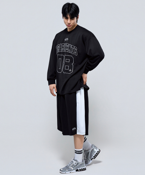 PHYSICAL GARMENTS（フィジカルガーメンツ）の「P2610 クールメッシュオーバーサイズロングスリーブ [ブラック]（Tシャツ/カットソー・メンズ・ブラック・1/2）」の15枚目の写真