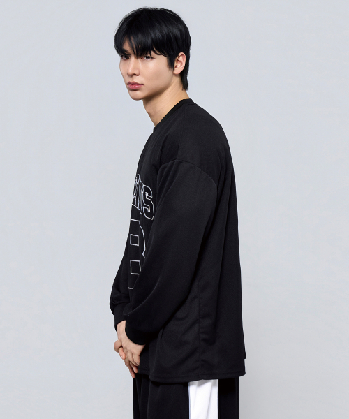 PHYSICAL GARMENTS（フィジカルガーメンツ）の「P2610 クールメッシュオーバーサイズロングスリーブ [ブラック]（Tシャツ/カットソー・メンズ・ブラック・1/2）」の16枚目の写真
