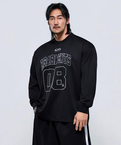 PHYSICAL GARMENTS（フィジカルガーメンツ）の「P2610 クールメッシュオーバーサイズロングスリーブ [ブラック]（Tシャツ/カットソー・メンズ・ブラック・1/2）」の20枚目の写真