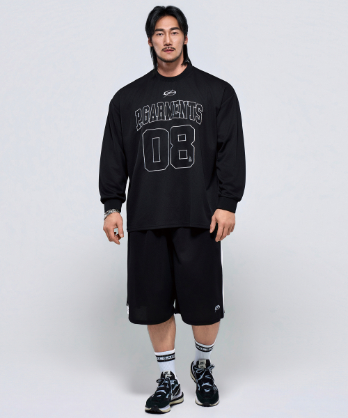 PHYSICAL GARMENTS（フィジカルガーメンツ）の「P2610 クールメッシュオーバーサイズロングスリーブ [ブラック]（Tシャツ/カットソー・メンズ・ブラック・1/2）」の21枚目の写真