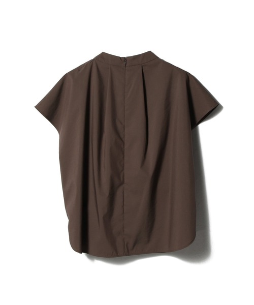 ESTNATION（エストネーション）の「ESTNATION / ビッグタイ フレンチスリーブシャツ（シャツ/ブラウス・レディース・ブラック/ブラウン/ホワイト・38/36）」の4枚目の写真
