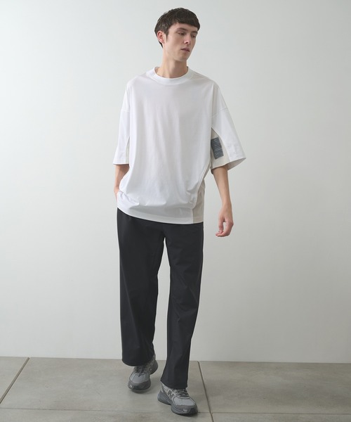 N.HOOLYWOOD（N.ハリウッド）の「【N.HOOLYWOOD】〈別注〉メッシュ切り替えミルスペックTEE（Tシャツ/カットソー・メンズ・ブラック/ネイビー/ホワイト・38）」の16枚目の写真