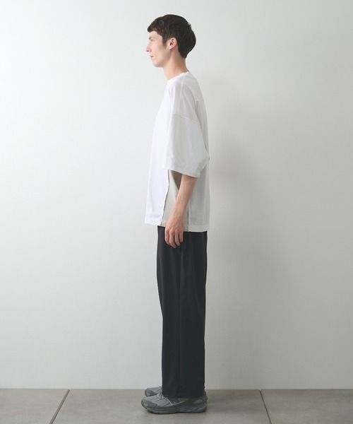 N.HOOLYWOOD（N.ハリウッド）の「【N.HOOLYWOOD】〈別注〉メッシュ切り替えミルスペックTEE（Tシャツ/カットソー・メンズ・ブラック/ネイビー/ホワイト・38）」の14枚目の写真