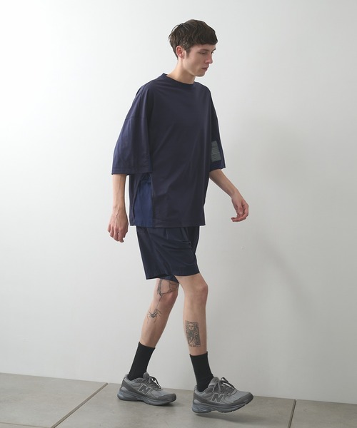 N.HOOLYWOOD（N.ハリウッド）の「【N.HOOLYWOOD】〈別注〉メッシュ切り替えミルスペックTEE（Tシャツ/カットソー・メンズ・ブラック/ネイビー/ホワイト・38）」の8枚目の写真