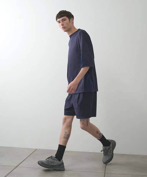 N.HOOLYWOOD（N.ハリウッド）の「【N.HOOLYWOOD】〈別注〉メッシュ切り替えミルスペックTEE（Tシャツ/カットソー・メンズ・ブラック/ネイビー/ホワイト・38）」の7枚目の写真