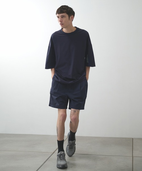 N.HOOLYWOOD（N.ハリウッド）の「【N.HOOLYWOOD】〈別注〉メッシュ切り替えミルスペックTEE（Tシャツ/カットソー・メンズ・ブラック/ネイビー/ホワイト・38）」の6枚目の写真