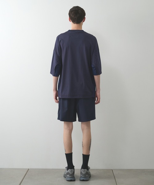 N.HOOLYWOOD（N.ハリウッド）の「【N.HOOLYWOOD】〈別注〉メッシュ切り替えミルスペックTEE（Tシャツ/カットソー・メンズ・ブラック/ネイビー/ホワイト・38）」の4枚目の写真