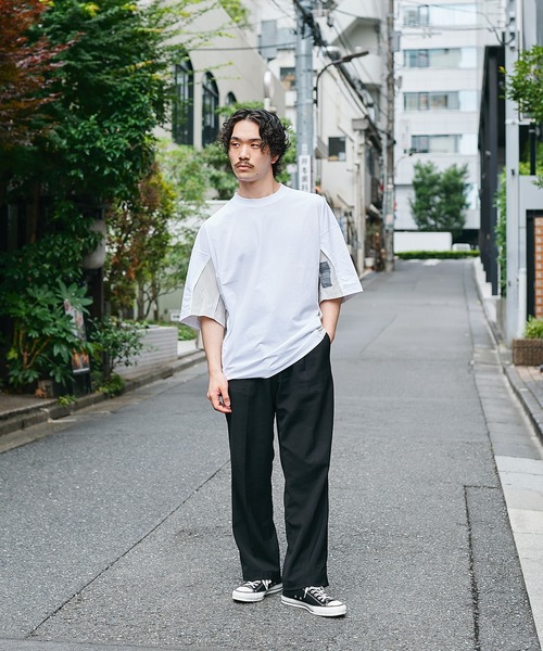 N.HOOLYWOOD(N.ハリウッド)の「【N.HOOLYWOOD】〈別注〉メッシュ切り替えミルスペックTEE(Tシャツ/カットソー・メンズ・ブラック/ネイビー/ホワイト・38/36)」の18枚目の写真