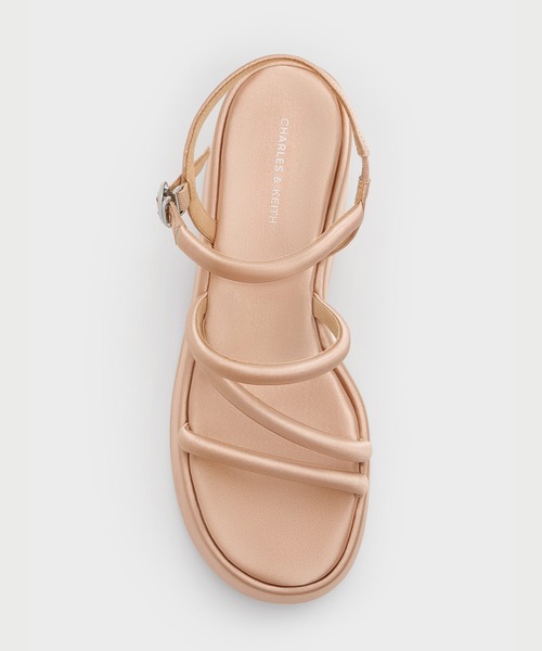 CHARLES & KEITH(チャールズ & キース)の「Lindon リンドン サテンストラッピー プラットフォーム ウエッジ(サンダル・レディース・アイボリー/ブラック系その他2・22.5cm/23cm/23.5cm/24.5cm/25cm/25.5cm)」の19枚目の写真