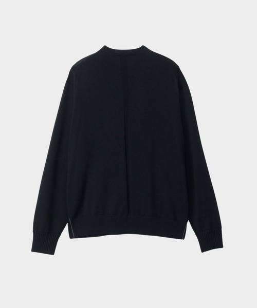 CINOH(チノ)の「15.5 MICRON WOOL CREW NECK KNIT(ニット/セーター・メンズ・チャコールグレー/ブラック・4/2)」の5枚目の写真